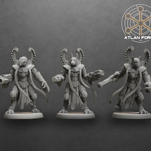 Aegyptian Sentinels – Ancient Techno-Warrior Miniature Squad for Grimdark Sci-Fi Wargames, TTRPGs & Kitbashing | Atlan Forge