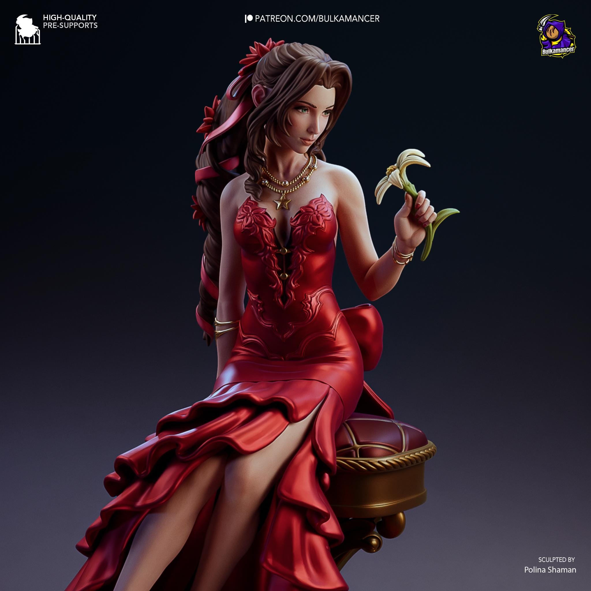 aeris red dress Aerith in her Red Dress [Art by Sul] : r/FinalFantasy