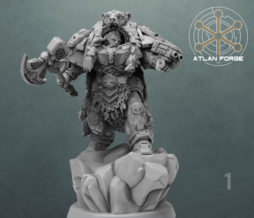 Miniature Asgardian Ravens 32mm - Pour Jeux De Plateau, RPG Grimdark - Marque Atlan Forge - Non Peinte - Neuf