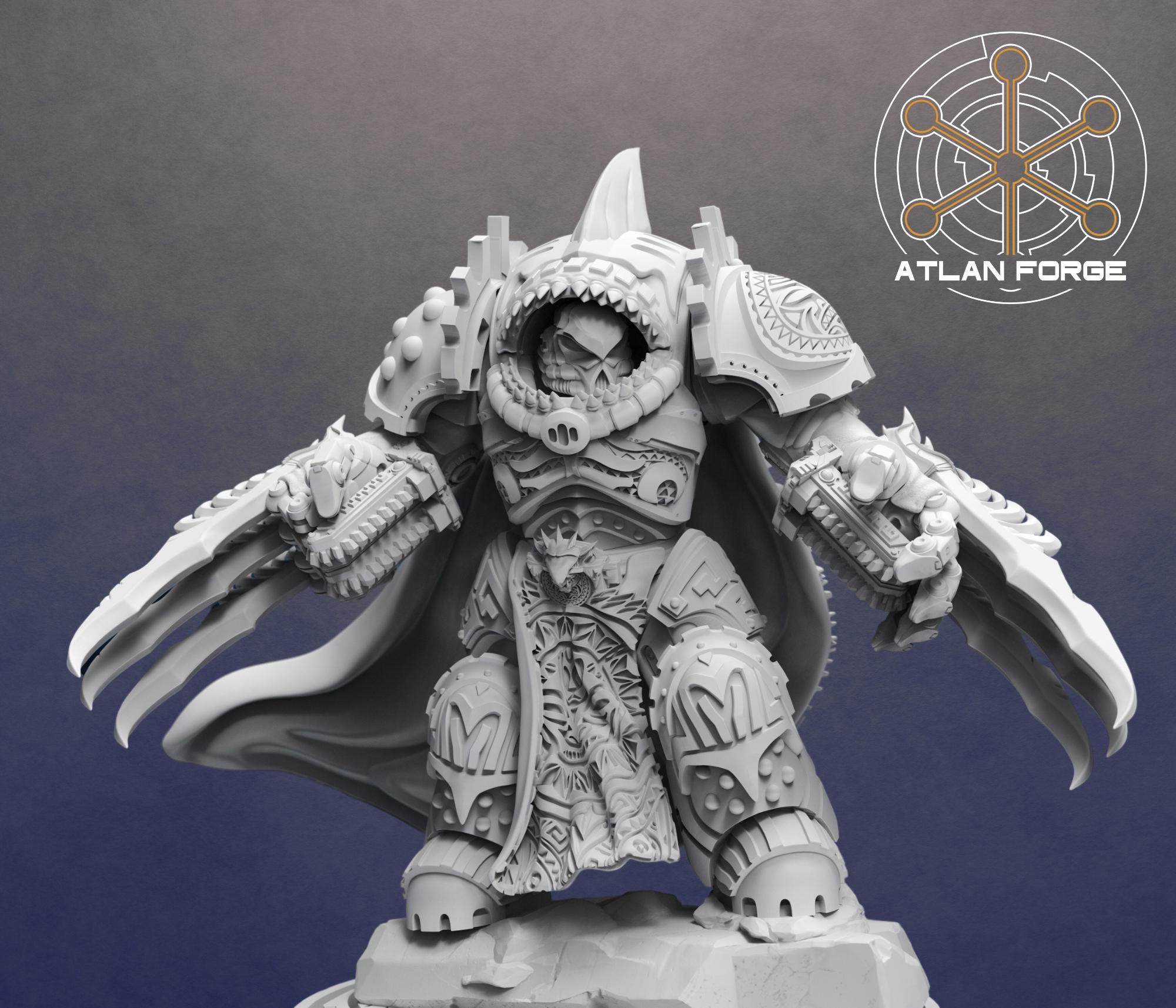Wai Toa Void Lord Tangaroa – Sci-Fi Wargaming Miniature | Grimdark Alien Champion Figure for TTRPG & Kitbash Builds