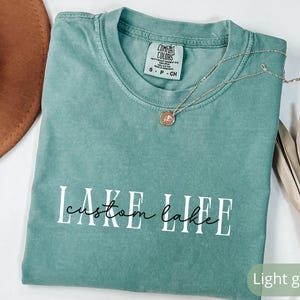 Custom Lake Life Shirt, Personalized Lake Tshirt, Lake House Gift, Lake Lover Shirt, Lake Camping Tshirt, Lake Vacation Tee, Summer Shirt