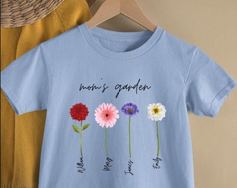 Custom Birthflower Sweatshirt, Grandma's Garden, Mother's Day Gift