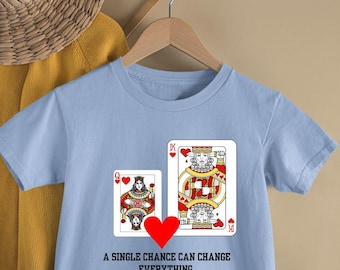 King and Queen of Hearts Valentine's Day Couple Shirt