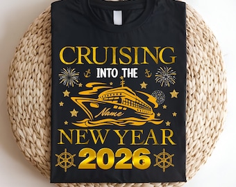 Custom 2026 New Year Cruise Tee, Family Matching Outfit
