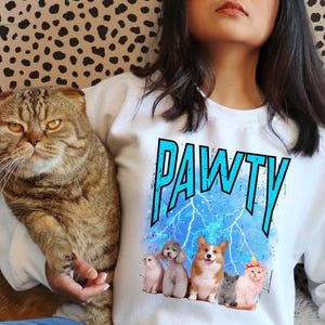 Cat Lover Sweatshirt, Custom cat Shirt,Custom Cat Hoodie,Personalized Pet Sweatshirt, Personalized Shirt Custom ,T Shirts for Humans Cat