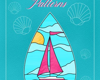 Nautical Stained Glass Pattern Book - DIGITAL DOWNLOAD PRODUCT - pdf