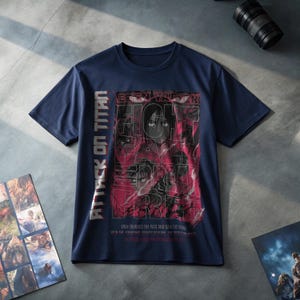 Eren Yaeger “Fight, Fall, Break Free” Anime T-Shirt – Dark Streetwear Graphic Tee – Attack on Titan Fan Art Shirt – Manga Style Tee Gift