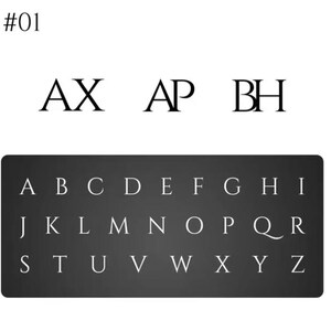 Personalised Stainless Steel Custom Letter Cufflinks - Etsy