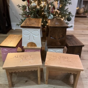 Taburete de madera para niños