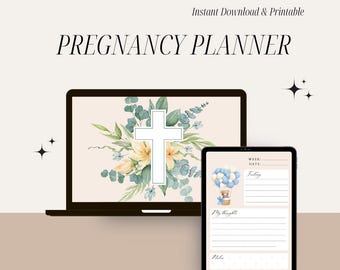 Pregnancy Planner Printable, Printable Pregnancy Journal, Expecting Mom, From Bump to Baby, Hospital Bag Checklist, My Birth Plan, Digital