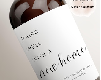 Personalized Housewarming Wine Label | New Home Gift