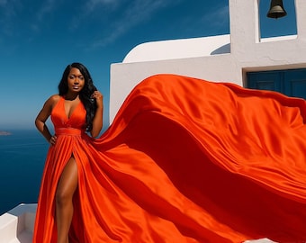 Vintage Orange Summer Maxi Dress Size S-M Long Summer Dress Maxi Orange Color Light Size 36 - Etsy Vintage Orange Summer Maxi Dress Size S-M Long Summer Dress Maxi Orange Color Light Size 36 - Etsy