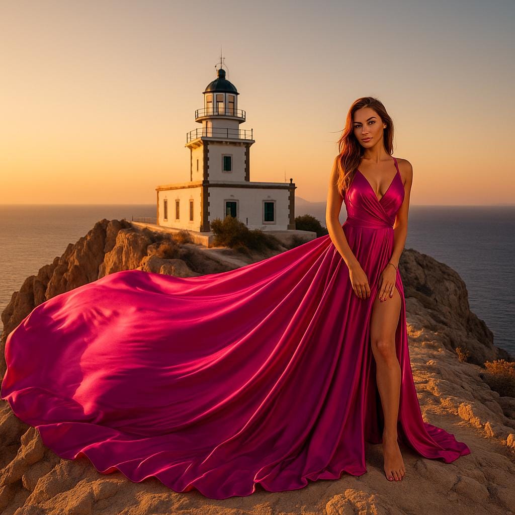 lighthouse evening dresses Starlight Soirée Dress– Teuta Matoshi main image 1