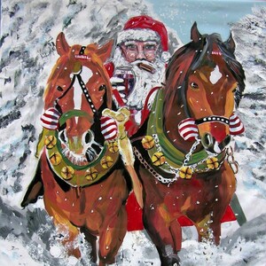 PNG File Download  Dirty Santa Sleigh  from Dan Byl Original Fine Art