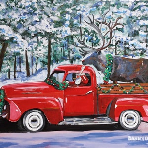 PNG File Download  Driving Rudolph  from Dan Byl Original Fine Art