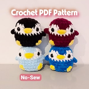 Crochet Penguin Pattern Crochet PDF Pattern Penguin Plushie No Sew Pattern