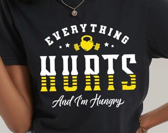 Funny Workout SVG: Everything Hurts, Gym Fitness Design (Digital Download)