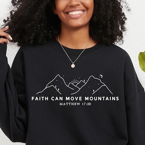 Faith Can Move Mountains Svg, Christian Gift Svg, Faith Png, Jesus Svg, Bible Verse Svg & Png, Minimal Christian Svg, Bible Verse Png