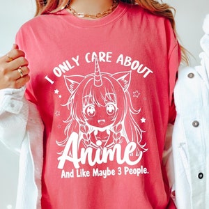 Cute Anime girl SVG, I only care about Anime and may be three people SVG, Anime Manga Lovers Gifts svg, Girl Loves Anime svg, SVG for cricut