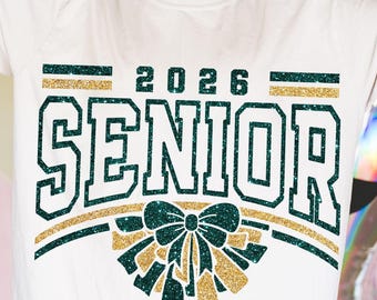 Senior Class of 2026 SVG png glitter png Senior 2026 PNG Senior Class of 2026 Svg Graduation 2026 Svg, Graduation Svg Cut file for Cricut