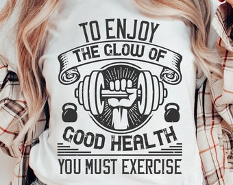 Retro Workout Shirt SVG: Funny Fitness Design (Digital Download)