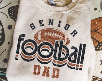 Fußball Senior Dad 2026 SVG: Varsity Graduation Cut File (Digitaler Download)