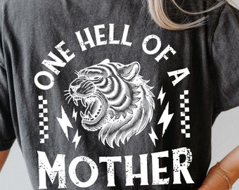 Feral Mom Tiger Graphic: Trendy Mom Life Shirt Design (SVG PNG)
