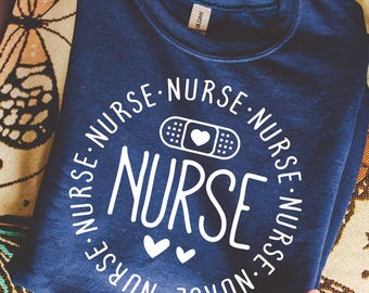 Nurse Word Art SVG: Stethoscope, Cricut Cut File (Digital Download)