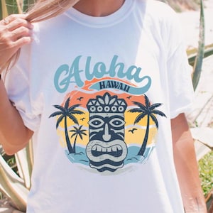 Aloha Hawaii PNG, Summer png, Varsity Aloha png, Hawaii Png, Retro Aloha png, Summer Sublimation Designs, Aloha Shirt, Digital