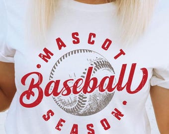 Baseball Team SVG PNG: Mascot Template, Baseball Mom Shirt (Digital Files)