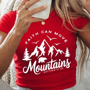 Faith Can Move Mountains Svg, Christian Gift Svg, Faith Png, Jesus Svg, Bible Verse Svg & Png, Minimal Christian Svg, Bible Verse Png