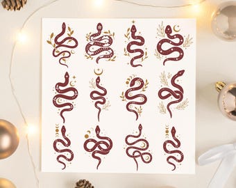 2025 Snake SVG, Year Of The Snake 2025 svg, Chinese New Year, Chinese Zodiac 2025, 2025 New Year,  mystical snake bundle svg png dxf