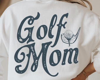 Golf moeder Svg Png, vintage golf moeder leven shirt, sticker sticker, golffan, jeugd sport svg, Cricut gesneden bestanden, silhouet sublimatie, eps dxf