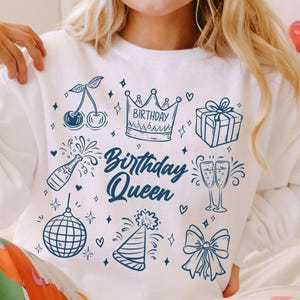 Birthday Queen SVG PNG PDF, Birthday Squad Svg, Birthday Queen T-Shirt Svg, It&#39;s My Birthday Svg, Birthday T-Shirt Svg, Birthday Svg Png