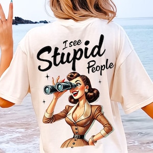 Retro Girl Sassy Sarcastic PNG Snarky Funny  Png Adult Humor Png Messy Bun  Png Sarcasm Trendy Png