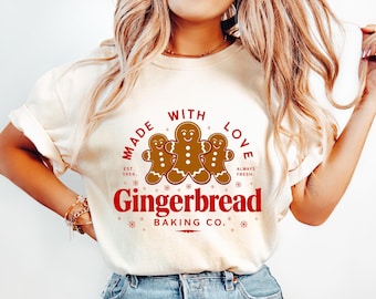 Gingerbread Bakery Funny Christmas PNG Gingerbread Man Christmas Jumper Png North Pole Magic Retro Christmas Trendy Xmas