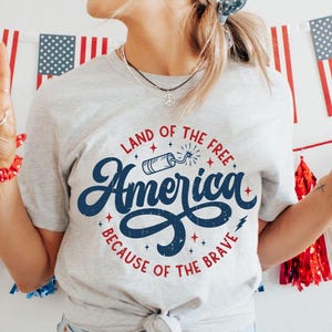 Land of the Free Because of the Brave svg Png Memorial Day Svg Png America svg Png Patriotic svg Independence Day Png Sublimation Cut File