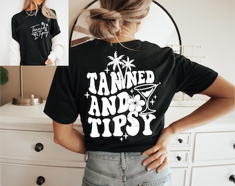 Tanned and Tipsy PNG: Funny Summer Doodle (Digital Download)
