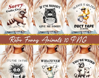 Sarcastic PNG Bundle, Funny Animals png bundle, Sarcasm png bundle, Sassy png quotes shirts, Funny mom gift, Funny mom Png