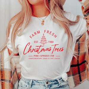 Farm Fresh Christmas Trees SVG, Retro Christmas SVG, Christmas Shirt SVG, Christmas Tree Farm Svg, Farmhouse Christmas, Svg file for Cricut