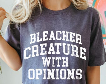 Bleacher Creature With Opinions SVG, PNG | Funny Sports Fan Quote | Cricut Cut File
