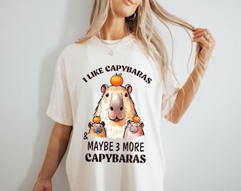 Cute Capybara PNG, Funny Capybara Sublimation Bundle, Capybara shirt png, i like capybaras png.