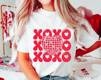 XOXO Svg, San Valentino Svg, San Valentino retrò Svg, XOXO San Valentino, Groovy San Valentino Svg, XOXO Png, San Valentino retrò Png, Maglietta di San Valentino Svg