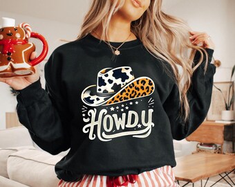 Howdy Cow Skull PNG: Western Sublimation Design (Digital Download)