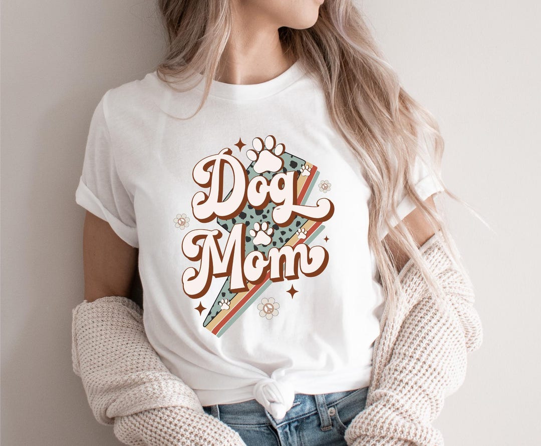 Retro Dog Mom PNG: Vintage Sublimation Design (digital Download) - Etsy