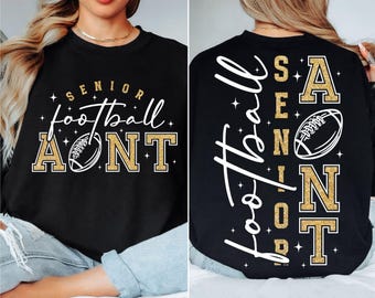 Senior Football Aunt SVG: Game Day Shirt Design (Digital Files)