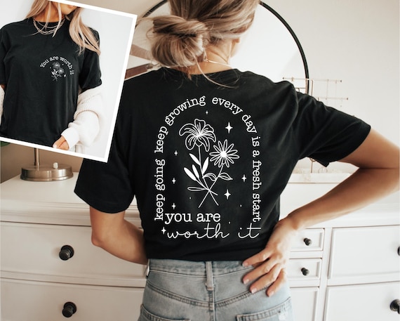 Inspirational Affirmation SVG: Self-Love, Mental Health (PNG Cut File)