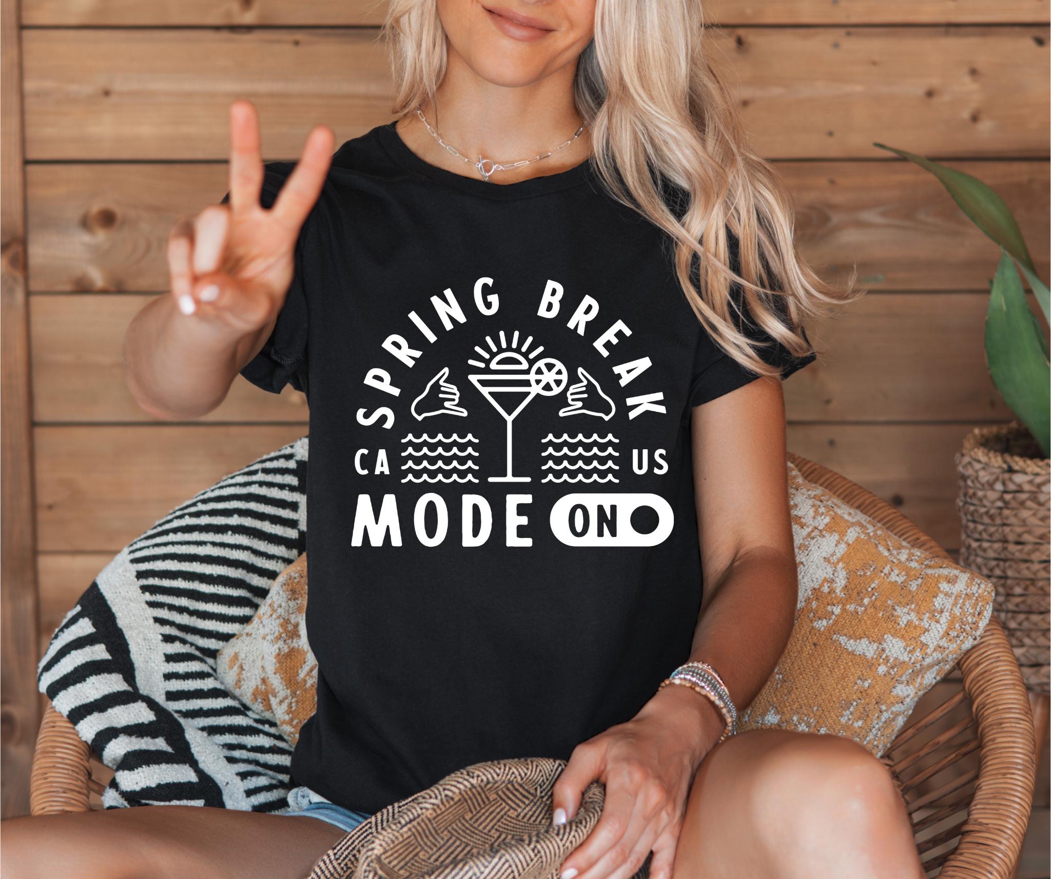 Spring Break Mode Svg PNG, Spring Break 2025 Png, Spring Break Shirt ...