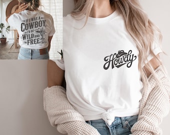Howdy Cowboy SVG: Funny Western Shirt Design (Digital Download)