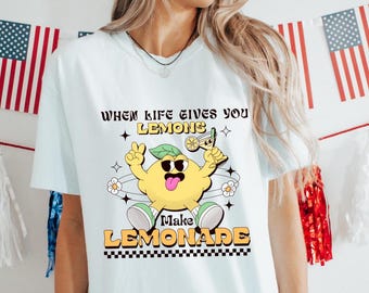 Funny Lemonade Retro PNG: Positive Mental Health Design (Digital Design)